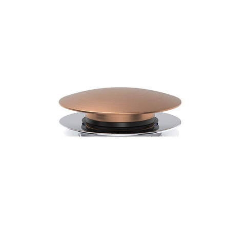 Fienza Cast Stone Cap for Pull Out Pop Up Bath Waste 40mm Brushed Copper WAS14CO