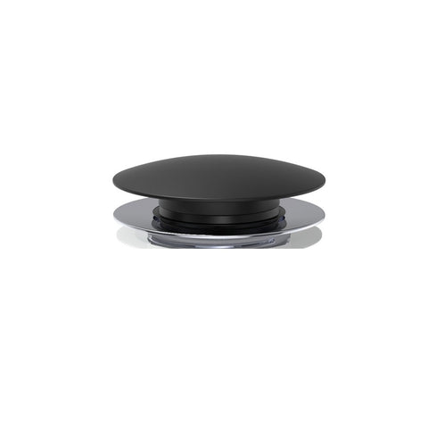 Fienza Cast Stone Cap for Dome Pop Up Waste Bath 40mm Matte Black WAS12MB