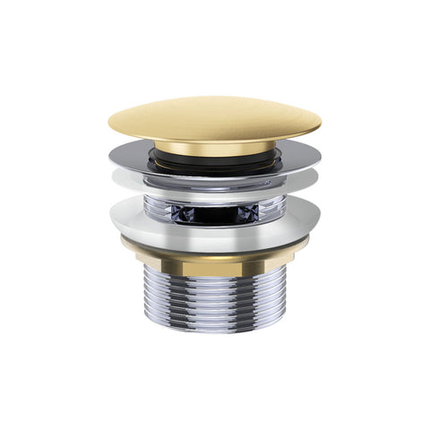 Fienza Pull Out Pop Up Bath Waste 40mm w/ Overflow & 55mm Thread Length Urban Brass WAS78UB