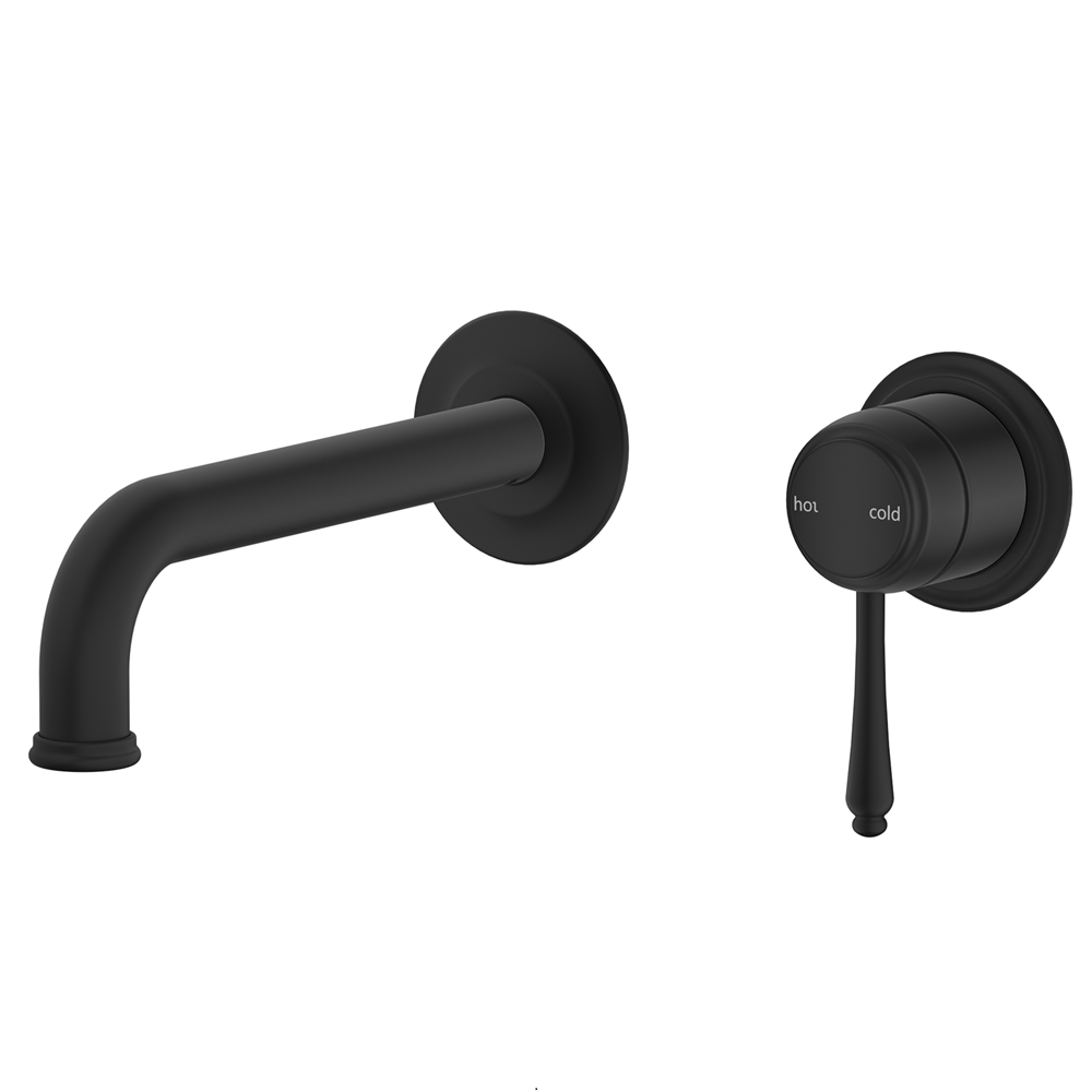 Bella Vista Mica Heritage Wall-Spout Combo (Trim Kit only) Black WB-4-2P-BLK-TK