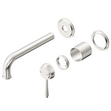 Bella Vista Mica Heritage Wall-Spout Combo (Trim Kit only) Brushed Nickel WB-4-2P-BN-TK