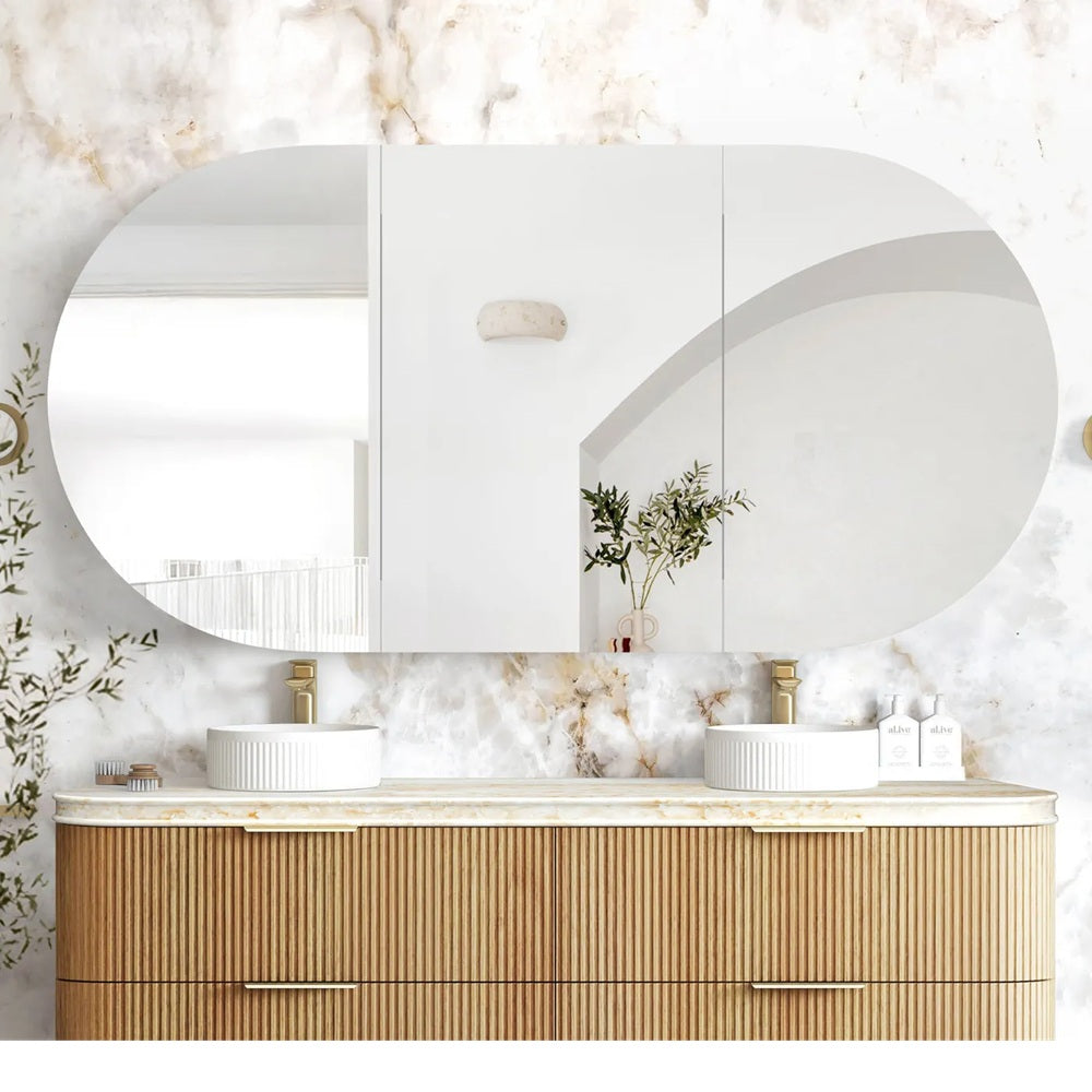 Otti Bondi Shaving Cabinet 1800x900mm Woodland Oak BOSV1890WL