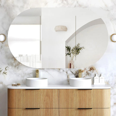 Otti Bondi Shaving Cabinet 1500x900mm Woodland Oak BOSV1590WL