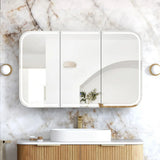 Otti Newport LED Shaving Cabinet 1200x750mm Premium Edition Woodland Oak LED-SSQ1275WL-VP