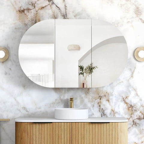 Otti Bondi Shaving Cabinet 1200x750mm Woodland Oak BOSV1275WL