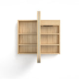 Otti Newport LED Shaving Cabinet 900x750mm Premium Edition Woodland Oak LED-SSQ9075WL-VP