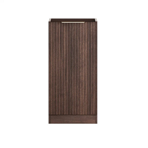 Otti Havana Fluted Laundry Base Cabinet 415mm Sable Walnut LA-HA400SW