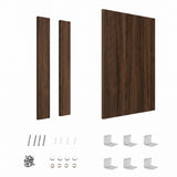 Otti Fluted End Panel 880x580x16mm w/ Installation Kit Sable Walnut LA-EP880SW-Kit