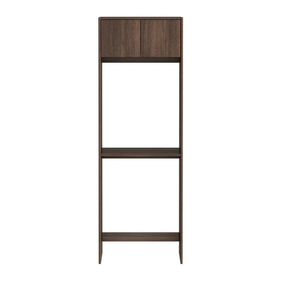 Otti Havana Fluted Laundry Tall Washing Machine Cabinet 2100mm Sable Walnut LA-TWHA652SW