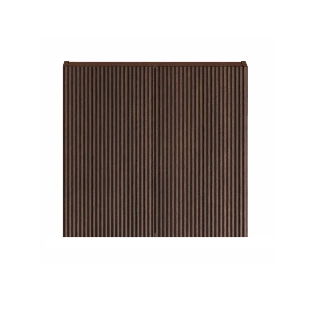 Otti Havana Fluted Laundry Wall Cabinet 630mm Sable Walnut LA-WCHA600SW