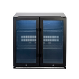 Euro Appliances Beverage Cooler 190L Double Glass Door Black EA865BFBL