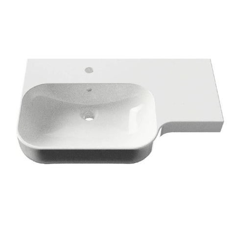 Seima Limni 720 Basin Wall LH Bowl White 192306