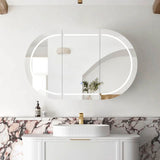 Otti Bondi LED Shaving Cabinet 1200x750mm Premium Edition White LED-BOSV1275W-VP