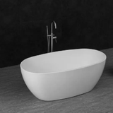 Otti Vinny Egg Shape Bathtub 1500mm Matte White IVBT-VN-1500MW