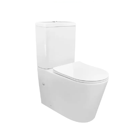 Otti Feanza Tornado Toilet Suite w/ Slim Seat & Geberit Cistern White IFTSPKVA-G