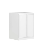 Otti Hampshire Base Laundry Cabinet 1300mm White / Natural Carrara Marble Top LA-1300-BOHW-NCA