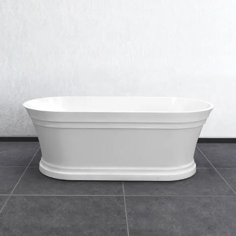 Otti Hampton Freestanding Bathtub 1700mm Gloss White OCBT-1700