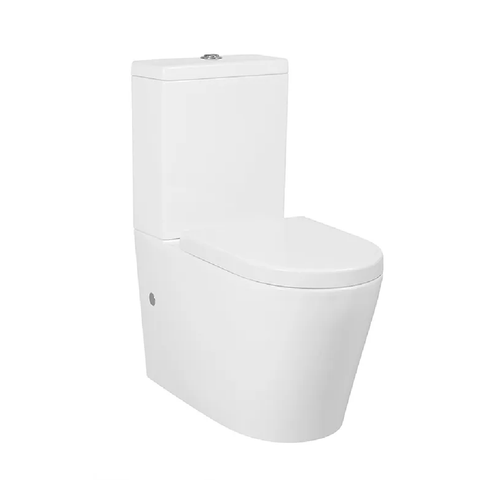Otti Alzano Rimless Toilet Suite w/ Standard Seat White IATSPKRL