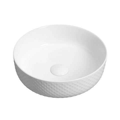 Otti Lifestyle Golf Ball Above Counter Basin 355x355mm White IS4087