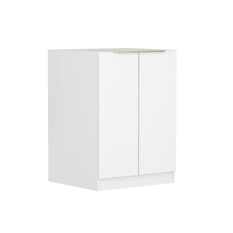 Otti Bondi Fluted Laundry Base Cabinet 630mm White LA-BO600W_LOT