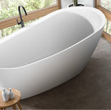 Decina Caval Freestanding Bath 1480mm with Overflow White CA1480WIO
