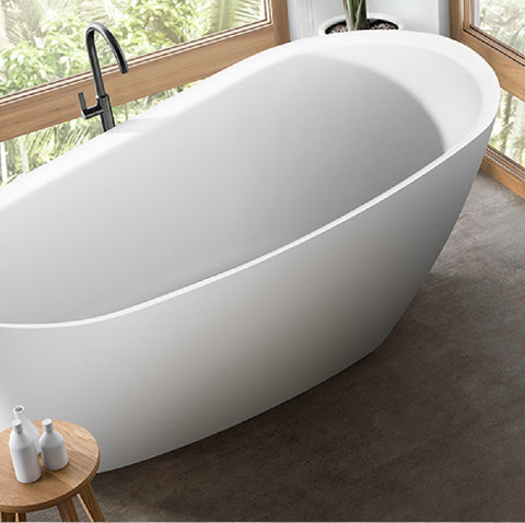 Decina Caval Freestanding Bath 1680mm with Overflow White CA1680WIO