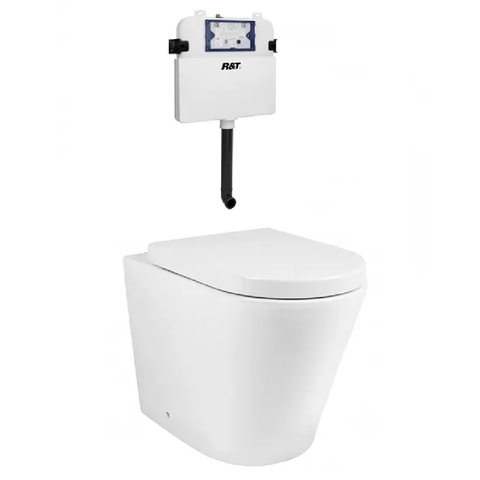 Otti Alzano Wall Face Pan w/ R&T Cistern Matte White IAWFPRLPK-MW-NP