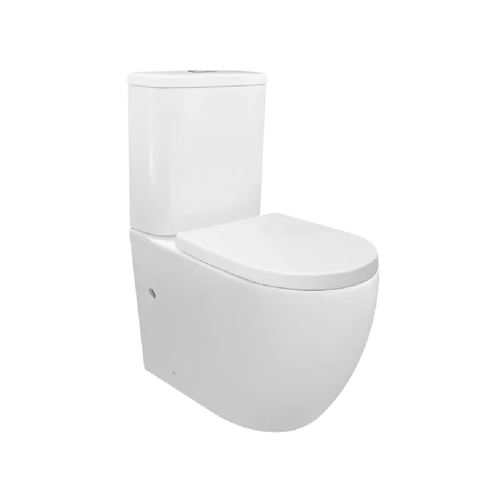 Otti Cosenza Rimless Toilet Suite w/ Standard Seat White ICTSPK