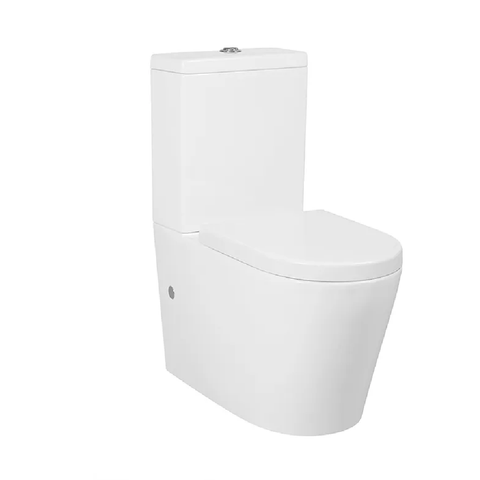 Otti Alzano Rimless BTW Toilet Suite w/ Geberit Cistern & Slim Seat White IATSPKRLVA-G
