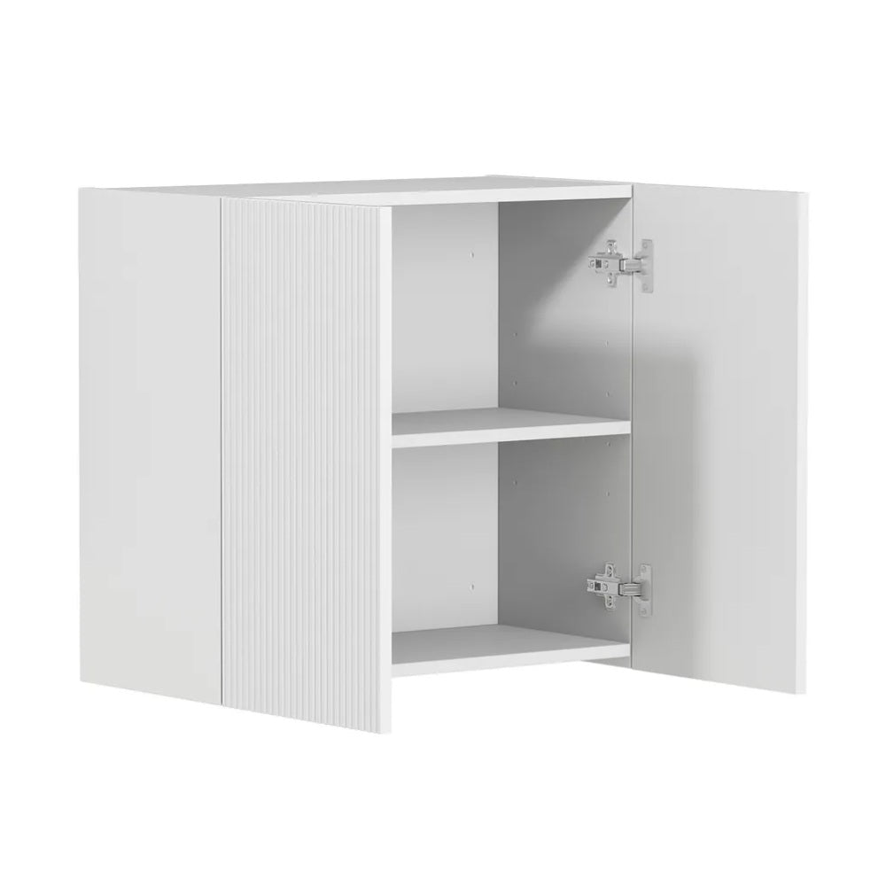 Otti Bondi Fluted Laundry Wall Cabinet 630mm White LA-WCBO600W_O