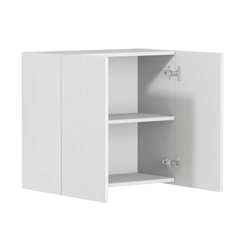 Otti Bondi Fluted Laundry Wall Cabinet 630mm White LA-WCBO600W_O