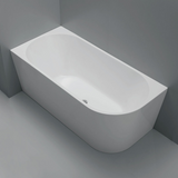 Fienza Isabella Corner Bath Right Hand 1500mm Matte White FR67-1500R-MW