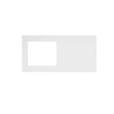 Otti Noosa Laundry Kit 1715DR-C w/ 400 Drawer Unit White / Pure White Top LA-1715DR-C-NSW-PW