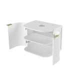 Otti Hampshire Wall Hung Cabinet 600x460x450mm Satin White (Cabinet Only) BOH600W