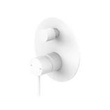 Nero Mecca Shower Mixer With Diverter Trim Kits Only Matte White NR221911ATMW