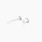 Nero Mecca Wall Basin/Bath Mixer Separate Back Plate 230mm Matte White NR221910C230MW