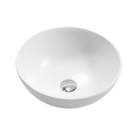 Otti Basin Round 400x400mm Above Counter Gloss White IS4030