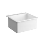 Seima Sink Eva 635 Abovemount 635x560mm (1 taphole) (inc Grid + Basket Waste Black) White 192538