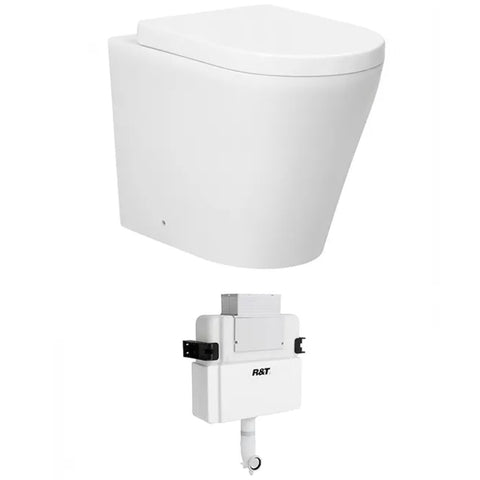 Otti Alzano Hurricane Pan Smart Seat w/ R&t Low Rise Inwall Cistern Set (Push Plate Sold Separately) Gloss White EBIAWFPRLHPKVALR-NP