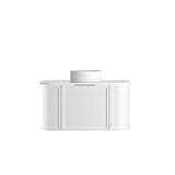 Otti Hampshire Curve Wall Hung Vanity 900mm Satin White / Sand Dune Top BOH900WST-SD