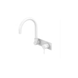 Nero Mecca Wall Basin/Bath Mixer Swivel Spout Matte White NR221910QMW