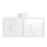Otti Laguna Mk II Wall Hung Vanity 1200mm Matte White w/ Matte White Top LGM1200WSTUD-MW