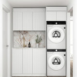 Otti Noosa Laundry Kit 1715DR-C w/ 400 Drawer Unit White / Pure White Top LA-1715DR-C-NSW-PW