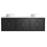 Otti Laguna Mk II Wall Hung Cabinet Only 1800mm Black Oak LGM1800B
