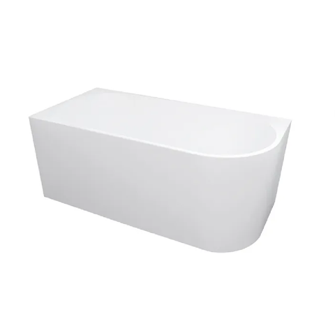 Otti Left Corner Back to Wall Bathtub 1700x750mm Gloss White ICBT-1700L-NF