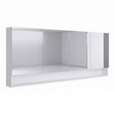 Fienza Carmen/Aluca Mirror Cabinet 1800mm White 4 Doors w/ Display Shelf DMC1800