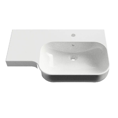 Seima Limni 720 Basin Wall RH Bowl White 192304