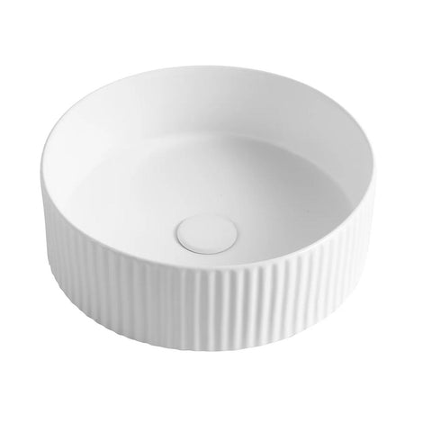 Otti Marlo Basin Round 400mm Above Counter Matte White OT4000MW