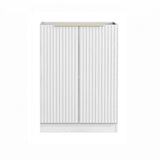 Otti Noosa Fluted Laundry Base Cabinet 630mm White LA-NS600W_O