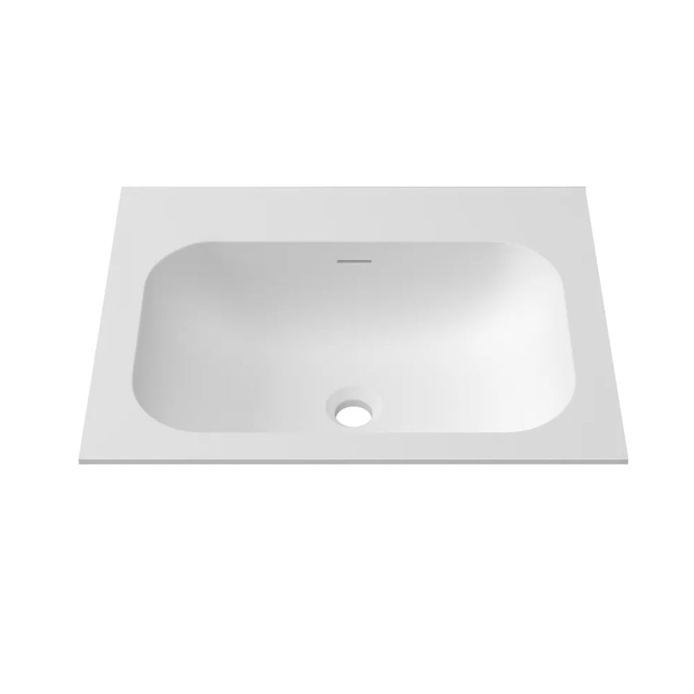 Otti Chloe Top 600x467mm w/ Basin Silk Matte White MT64CS